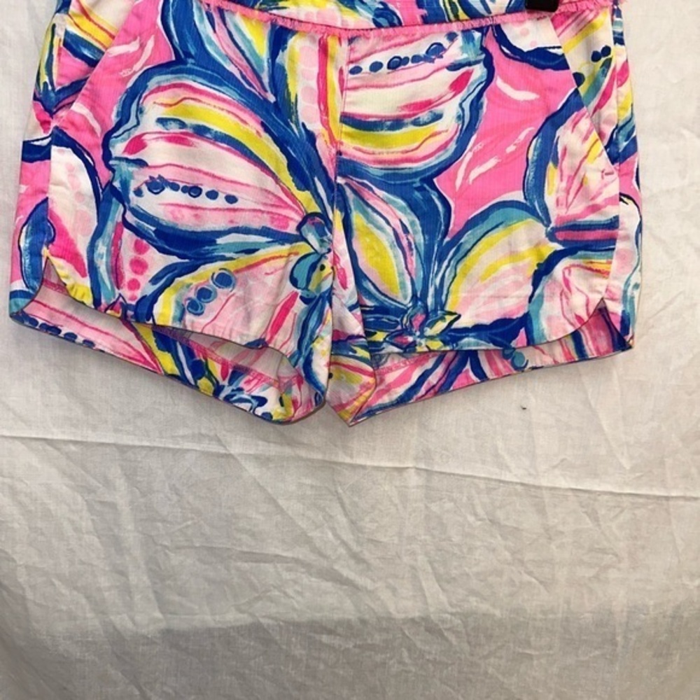 Lilly Pulitzer High Waist Pink and Blue Shorts